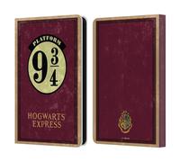 Head Case Designs sous Licence Officielle Harry Potter Plateforme 9 3/4 Typographie des Lieux Étui Portefeuille en Cuir Compatible avec Amazon Kindle 11th Gen (2024)