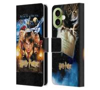 Head Case Designs sous Licence Officielle Harry Potter Poster 1 Sorcerer's Stone II Étui Portefeuille en Cuir Compatible avec Apple iPhone 17