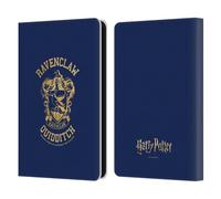 Head Case Designs sous Licence Officielle Harry Potter Ravenclaw Quidditch Deathly Hallows X Étui Portefeuille en Cuir Compatible avec Amazon Kindle 11th Gen (2024)