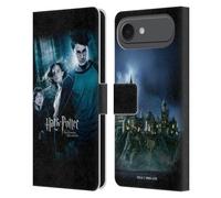 Head Case Designs sous Licence Officielle Harry Potter Ron, Harry & Hermione Poster 2 Prisoner of Azkaban IV Étui Portefeuille en Cuir Compatible avec Apple iPhone 17 Air