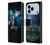 Head Case Designs sous Licence Officielle Harry Potter Ron, Harry & Hermione Poster 2 Prisoner of Azkaban IV Étui Portefeuille en Cuir Compatible avec Apple iPhone 17 Pro