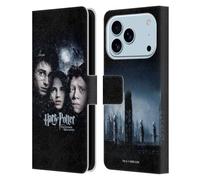 Head Case Designs sous Licence Officielle Harry Potter Ron, Harry & Hermione Poster 3 Prisoner of Azkaban IV Étui Portefeuille en Cuir Compatible avec Apple iPhone 17 Pro