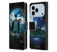 Head Case Designs sous Licence Officielle Harry Potter Ron, Harry & Hermione Poster Prisoner of Azkaban IV Étui Portefeuille en Cuir Compatible avec Apple iPhone 17 Pro