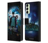 Head Case Designs sous Licence Officielle Harry Potter Ron, Harry & Hermione Poster Prisoner of Azkaban IV Coque en Cuir à Portefeuille Compatible avec Samsung Galaxy A14 5G