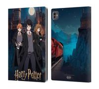 Head Case Designs sous Licence Officielle Harry Potter Ron, Hermione Et Harry Célébration Anime Étui Portefeuille en Cuir Compatible avec Apple iPad Pro 11 M4/M5 2024/2025
