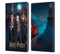 Head Case Designs sous Licence Officielle Harry Potter Ron, Hermione Et Harry Célébration Anime Étui Portefeuille en Cuir Compatible avec Amazon Fire Max 11 2023