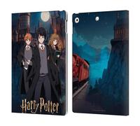 Head Case Designs sous Licence Officielle Harry Potter Ron, Hermione Et Harry Célébration Anime Étui Portefeuille en Cuir Compatible avec Apple iPad 10.2 2019/2020/2021