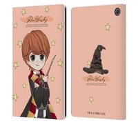 Head Case Designs sous Licence Officielle Harry Potter Ron Weasley Deathly Hallows XXXVII Étui Portefeuille en Cuir Compatible avec Amazon Fire Max 11 2023