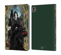 Head Case Designs sous Licence Officielle Harry Potter Severus Snape 25ème Anniversaire Anime Étui Portefeuille en Cuir Compatible avec Apple iPad Pro 11 M4/M5 2024/2025