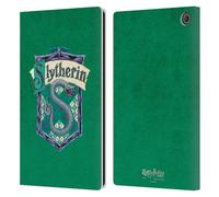 Head Case Designs sous Licence Officielle Harry Potter Slyntherin Crête Sorcerer's Stone I Étui Portefeuille en Cuir Compatible avec Amazon Fire Max 11 2023