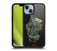 Head Case Designs Sous Licence Officielle Harry Potter Slytherin Deathly Hallows XIV Coque en gel renforcée [Protection de Qualité Militaire] Compatible avec Apple iPhone 14