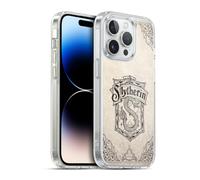Head Case Designs sous Licence Officielle Harry Potter Slytherin Parchemin Sorcerer's Stone I Coque en Gel [Qualité Militaire] Compatible avec Apple iPhone 13 Pro Et Compatible avec MagSafe