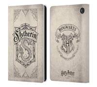 Head Case Designs sous Licence Officielle Harry Potter Slytherin Parchemin Sorcerer's Stone I Étui Portefeuille en Cuir Compatible avec Amazon Fire 7 2022