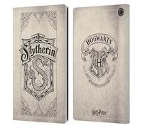 Head Case Designs sous Licence Officielle Harry Potter Slytherin Parchemin Sorcerer's Stone I Étui Portefeuille en Cuir Compatible avec Amazon Fire Max 11 2023