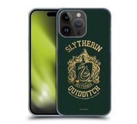 Head Case Designs sous Licence Officielle Harry Potter Slytherin Quidditch Deathly Hallows X Coque Dure pour l'arrière Compatible avec Apple iPhone 15 Pro Max