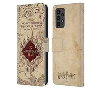 Head Case Designs sous Licence Officielle Harry Potter The Marauder's Map Prisoner of Azkaban II Coque en Cuir à Portefeuille Compatible avec Samsung Galaxy A13 (2022)