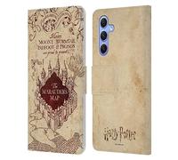 Head Case Designs sous Licence Officielle Harry Potter The Marauder's Map Prisoner of Azkaban II Coque en Cuir à Portefeuille Compatible avec Samsung Galaxy A34 5G