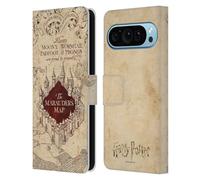 Head Case Designs sous Licence Officielle Harry Potter The Marauder's Map Prisoner of Azkaban II Étui Portefeuille en Cuir Compatible avec Google Pixel 9 / Pixel 9 Pro