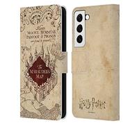 Head Case Designs sous Licence Officielle Harry Potter The Marauder's Map Prisoner of Azkaban II Étui Portefeuille en Cuir Compatible avec Samsung Galaxy S22 5G