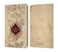 Head Case Designs sous Licence Officielle Harry Potter The Marauder's Map Prisoner of Azkaban II Étui Portefeuille en Cuir Compatible avec Apple iPad 9.7 2017 / iPad 9.7 2018