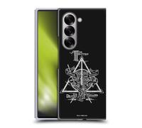 Head Case Designs sous Licence Officielle Harry Potter Triangle Symbol Deathly Hallows XIV Coque Dure pour l'arrière Compatible avec Samsung Galaxy Z Fold6
