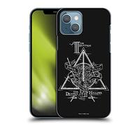 Head Case Designs sous Licence Officielle Harry Potter Triangle Symbol Deathly Hallows XIV Coque Dure pour l'arrière Compatible avec Apple iPhone 13