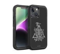 Head Case Designs sous Licence Officielle Harry Potter Triangle Symbol Deathly Hallows XIV Étui Antichoc Ultra-Blindé Compatible avec Apple iPhone 14