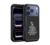 Head Case Designs sous Licence Officielle Harry Potter Triangle Symbol Deathly Hallows XIV Étui Antichoc Ultra-Blindé Compatible avec Apple iPhone 17 Pro