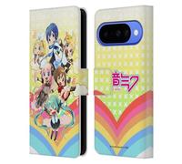 Head Case Designs sous Licence Officielle Hatsune Miku Arc-en-Ciel Chanteurs virtuels Étui Portefeuille en Cuir Compatible avec Google Pixel 10