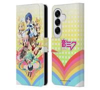 Head Case Designs sous Licence Officielle Hatsune Miku Arc-en-Ciel Chanteurs virtuels Étui Portefeuille en Cuir Compatible avec Samsung Galaxy S26