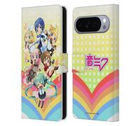 Head Case Designs sous Licence Officielle Hatsune Miku Arc-en-Ciel Chanteurs virtuels Étui Portefeuille en Cuir Compatible avec Google Pixel 10 Pro XL