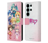 Head Case Designs sous Licence Officielle Hatsune Miku Characters Chanteurs virtuels Étui Portefeuille en Cuir Compatible avec Samsung Galaxy S26 Ultra