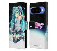 Head Case Designs sous Licence Officielle Hatsune Miku Ciel de Nuit Graphiques Étui Portefeuille en Cuir Compatible avec Google Pixel 10