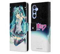 Head Case Designs sous Licence Officielle Hatsune Miku Ciel de Nuit Graphiques Étui Portefeuille en Cuir Compatible avec Samsung Galaxy A16 5G
