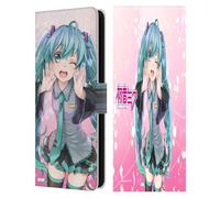 Head Case Designs sous Licence Officielle Hatsune Miku Clin d'oeil Graphiques Étui Portefeuille en Cuir Compatible avec Samsung Galaxy S25 FE