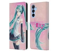 Head Case Designs sous Licence Officielle Hatsune Miku étoile Graphiques Étui Portefeuille en Cuir Compatible avec Samsung Galaxy A16 5G