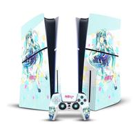 Head Case Designs sous Licence Officielle Hatsune Miku étoiles et Arc-en-Ciel Graphiques Vinyle Autocollant De Jeu Peau Compatible avec Sony PS5 Slim Disc Edition Console & DualSense Controller