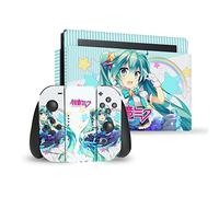 Head Case Designs sous Licence Officielle Hatsune Miku étoiles et Arc-en-Ciel Graphiques Vinyle Autocollant De Jeu Peau Compatible avec Nintendo Switch Console & Dock & Joy-Con Controller Bundle