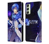 Head Case Designs sous Licence Officielle Hatsune Miku Kaito Personnages Étui Portefeuille en Cuir Compatible avec Samsung Galaxy A14 5G