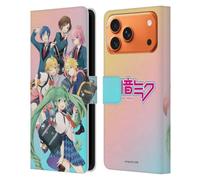 Head Case Designs sous Licence Officielle Hatsune Miku Lycée Chanteurs virtuels Étui Portefeuille en Cuir Compatible avec Apple iPhone 17 Pro Max