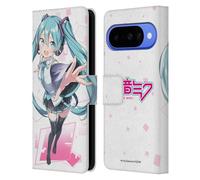 Head Case Designs sous Licence Officielle Hatsune Miku Mignon Graphiques Étui Portefeuille en Cuir Compatible avec Google Pixel 10