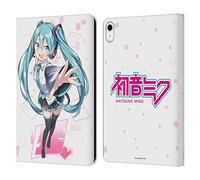 Head Case Designs sous Licence Officielle Hatsune Miku Mignon Graphiques Étui Portefeuille en Cuir Compatible avec Apple iPad 10.9 2022/2025