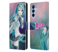 Head Case Designs sous Licence Officielle Hatsune Miku Nébuleuse Graphiques Étui Portefeuille en Cuir Compatible avec Samsung Galaxy A16 5G
