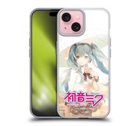 Head Case Designs sous Licence Officielle Hatsune Miku Pluie Graphiques Coque en Gel [Protection de Qualité Militaire] Compatible avec Apple iPhone 15 Et Compatible avec MagSafe