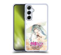 Head Case Designs sous Licence Officielle Hatsune Miku Pluie Graphiques Coque en Gel [Protection de Qualité Militaire] Compatible avec Samsung Galaxy A55 5G