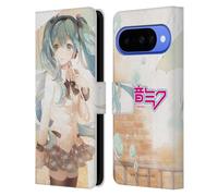 Head Case Designs sous Licence Officielle Hatsune Miku Pluie Graphiques Étui Portefeuille en Cuir Compatible avec Google Pixel 10