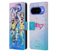 Head Case Designs sous Licence Officielle Hatsune Miku Sakura Chanteurs virtuels Étui Portefeuille en Cuir Compatible avec Google Pixel 10
