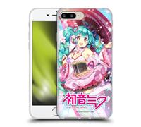 Head Case Designs sous Licence Officielle Hatsune Miku Sakura Graphiques Coque en Gel [Protection de Qualité Militaire] Compatible avec Apple iPhone 7 Plus/iPhone 8 Plus