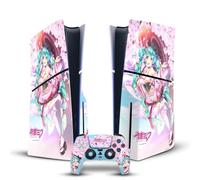 Head Case Designs sous Licence Officielle Hatsune Miku Sakura Graphiques Vinyle Autocollant De Jeu Peau Compatible avec Sony PlayStation 5 PS5 Slim Disc Edition Console & DualSense Controller