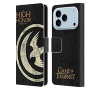 Head Case Designs sous Licence Officielle HBO Game of Thrones Arryn Devises de Maison Étui Portefeuille en Cuir Compatible avec Apple iPhone 17 Pro